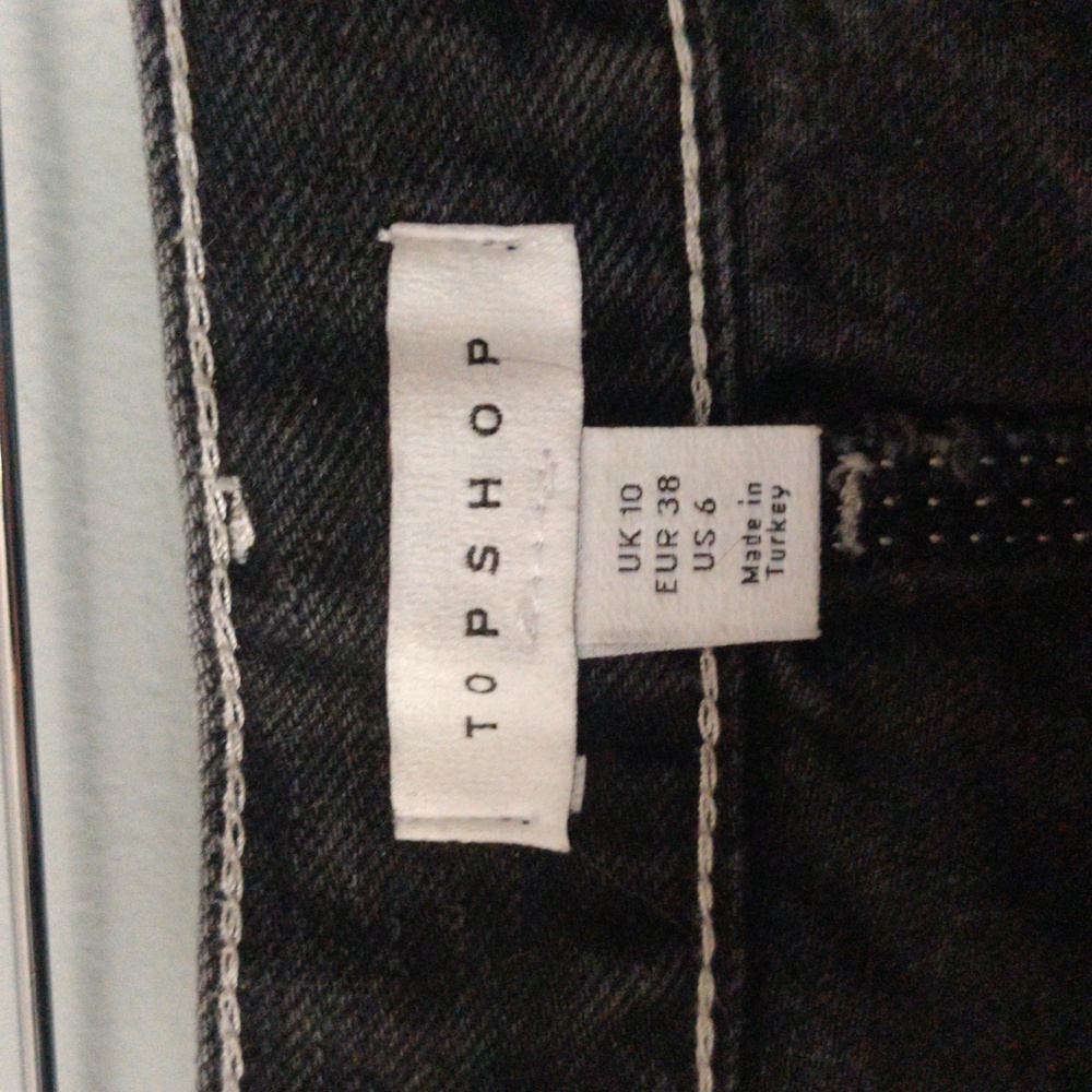 Black Denim Mini Skirt - Picture 3 of 3